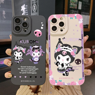 เคสโทรศัพท์มือถือ ขอบสี่เหลี่ยม ลายคุโรมิน่ารัก สําหรับ Infinix Hot 12i 10S 11 10 Play 11S 10i Smart 6 HD X6511 X657B X6512 Note 12 G96