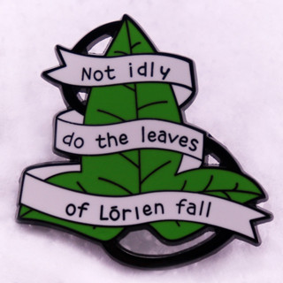 เครื่องประดับเข็มกลัด รูปใบไม้ Lorien fall badge