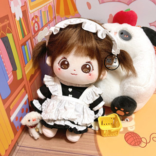K-pop Idol ชุดเครื่องแต่งกายคอสเพลย์ ชุดแม่บ้าน 20 ซม. สําหรับตุ๊กตา Kep1er (G)I-DLE Yuqi Newjeans Lisa Jennie Fans