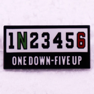 1n23456 หนึ่งดาวห้าอัพเข็มกลัดจักรยานยนต์แข่งรถจักรยานยนต์ป้ายจักรยานแข่งรถเคลือบพินเครื่องประดับตกแต่งกระเป๋าเป้สะพายหลัง