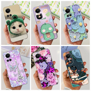 เคสโทรศัพท์มือถือ ซิลิโคนนุ่ม TPU ลายแมว Dionaur น่ารัก สําหรับ OPPO Reno10 10 Pro 10Pro+ 5G 2023 Reno 10 10Pro Plus CPH2521 CPH2531 CPH2525