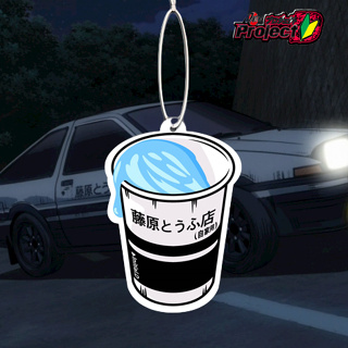 Jdm จี้น้ําหอมปรับอากาศ รูปการ์ตูนอนิเมะ Initial D สําหรับตกแต่งกระจกมองหลังรถยนต์