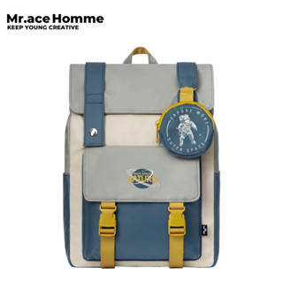 Mr. ace Homme Backpack แฟชั่น กระเป๋าไหล่เดี่ยว ความรู้สึกขั้นสูง นักเรียน 14 inch เบาๆหน่อย เป้ Schoolbag