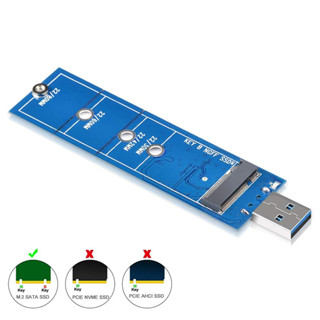 อะแดปเตอร์การ์ดรีดเดอร์ M.2 เป็น USB M.2 SSD เป็น USB 3.0 สําหรับ SATA B &amp; B M Key NGFF USB Drive Coverter 5Gbps รองรับ 2230 2242 2260 2280 SSD