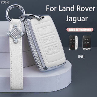 Zobig เคสกุญแจรีโมตรถยนต์ โลหะผสมสังกะสี สําหรับ Range Rove EVogue Range Discovery Rover LR4 Jaguar E-Pace F-Pace F-Type XE XF XJ