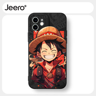 Jeero เคสไอโฟน เคสซิลิโคนนุ่มกันกระแทกลายการ์ตูนอนิเมะตลก เคสโทรศัพท์ สีดำ Compatible for iPhone 15 14 13 12 11 Pro Max SE 2020 X XR XS 8 7 6 6S Plus xsmax 6splus 7plus 8plus พลัส HFF3482