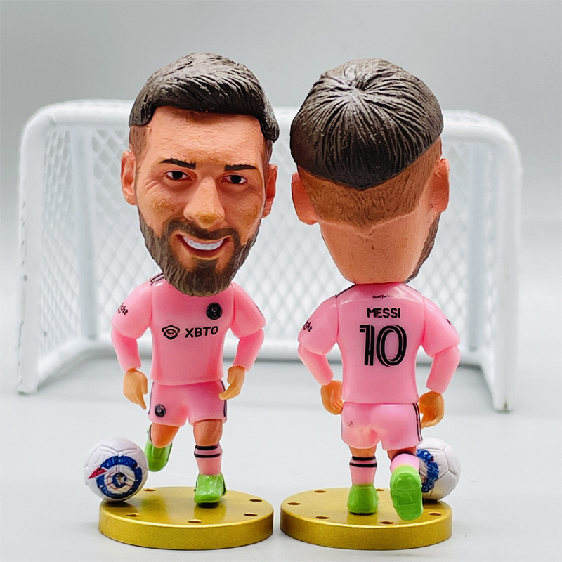 Soccerwe Soccer Star 2023 Season Inter Miami Lionel Messi Dolls Goat Figurines สําหรับคอลเลกชัน