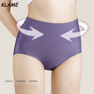 Klame กางเกงชั้นใน ผ้าฝ้าย ไร้รอยต่อ ระบายอากาศ ใส่สบาย พลัสไซซ์ คุณภาพสูง สําหรับผู้หญิง M-XXL KLM476