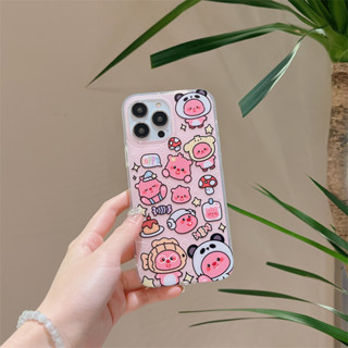 เคสโทรศัพท์มือถือ TPU ลายการ์ตูน สองชั้น สําหรับ iPhone 14 Pro Max 13 Pro Max 12 Pro