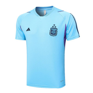 เสื้อกีฬาแขนสั้น ลายทีมชาติฟุตบอล Argentine สีฟ้าอ่อน 1:12023/2024