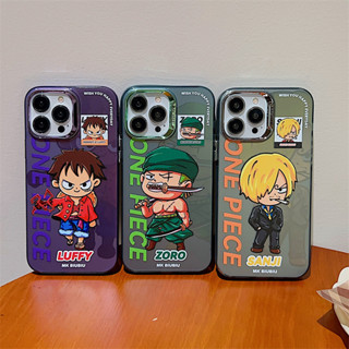 เคสโทรศัพท์มือถือแบบใส ลายวันพีชน่ารัก สีเงิน สําหรับ iPhone 13 Pro Max 11 12 13 14 Pro Max 14