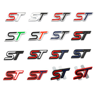 สติกเกอร์โลหะ ลายโลโก้ ST 3D สําหรับติดตกแต่งรถยนต์ Fords Mondeo Focus ST