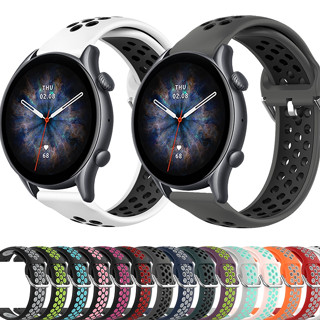 สายนาฬิกาข้อมือซิลิโคน 22 มม. สําหรับ Huami Amazfit GTR 3 / Pro Huawei Watch 3/3 Pro