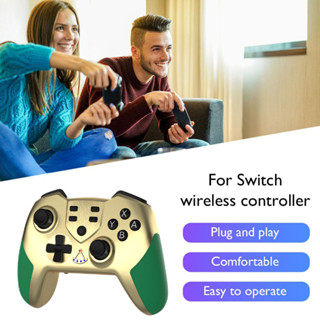 เกมแพด จอยสติ๊กควบคุมเกม แบบไร้สาย บลูทูธ 6 แกน พร้อมโปรแกรมมาโคร สําหรับ Switch PRO Switch