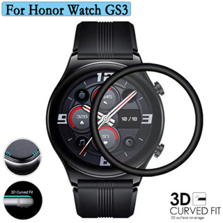 1/3/5 ชิ้น ฟิล์มกันรอย แบบเต็ม สําหรับ Honor Watch GS3 3D คอมโพสิต โค้ง ฝาครอบ สมาร์ทวอทช์ ฟิล์มหน้าจอ ไม่ใช่กระจก