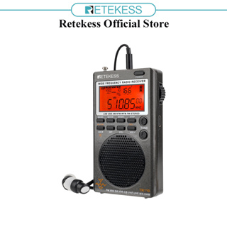 Retekess TR110 นาฬิกาจับเวลาวิทยุ FM สเตอริโอ SSB MW FM คลื่นสั้น CB NOAA 1000 แบบพกพา