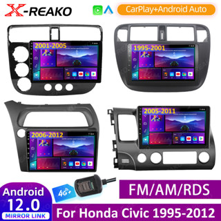 Ai เครื่องเล่นมัลติมีเดีย วิทยุรถยนต์ สําหรับ Honda Civic 1995-2012 Android 4G GPS 2 Din Autoradio