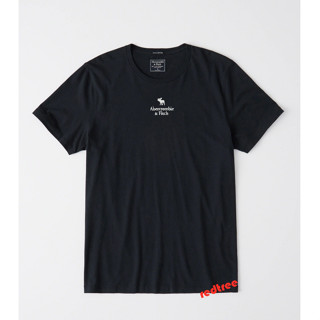 เสื้อยืดแขนสั้น ปักลาย Abercrombie &amp; Fitch สําหรับผู้ชาย