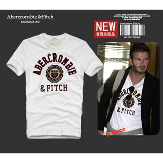 เสื้อยืดแขนสั้น ปักลาย Abercrombie &amp; Fitch สําหรับผู้ชาย