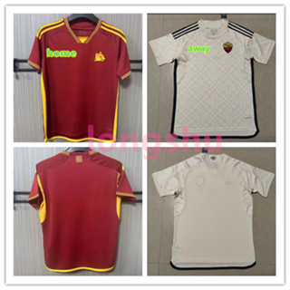 เสื้อกีฬาแขนสั้น ลายทีมชาติฟุตบอล Roma rome 2023 2024 ไซซ์ S-3XL