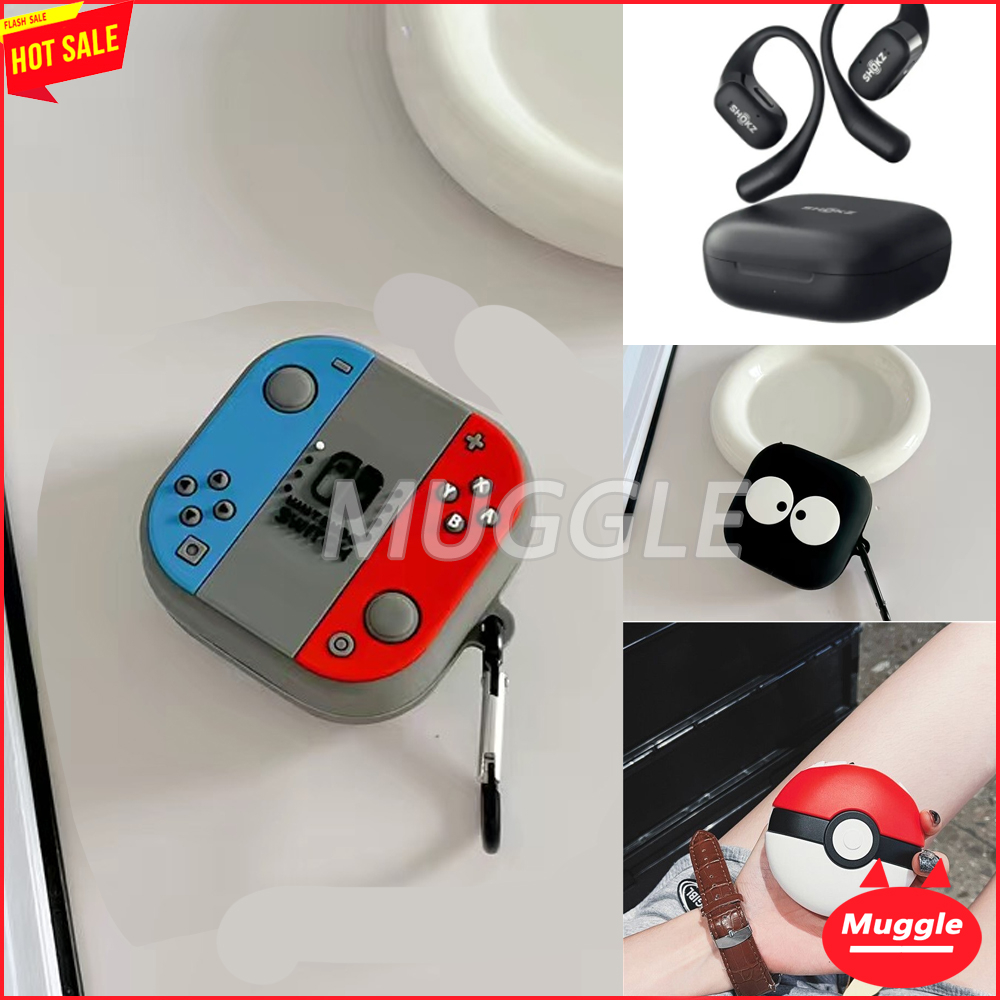 เคส Shokz OpenFit หูฟังไร้สายจริง ป้องกันการแตก Shokz OpenFit ซิลิโคน หูฟัง หูฟังไร้สายแบบอินเอียร์ 