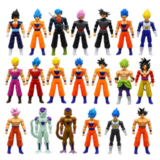 โมเดลฟิกเกอร์ PVC รูปการ์ตูน Dragon Ball Z Son Goku Vegeta Frieza Broli ข้อต่อขยับได้ ขนาด 16-18 ซม. 5 ชิ้น ต่อชุด