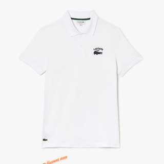 LACOSTE เสื้อโปโล คอปก แขนสั้น ผ้าฝ้าย แฟชั่นสําหรับผู้ชาย