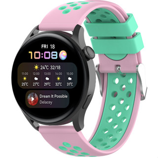 สายนาฬิกาข้อมือซิลิโคน 22 มม. สีสันสดใส สําหรับ Garmin vivoactive4 Huawei Watch GT Huami Amazfit Pace