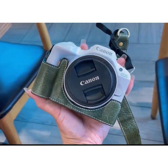 Canon r50 เคสป้องกัน Canon EOS R50 R100 กล้อง PU ครึ่งเคสสําหรับ Canon EOS R50