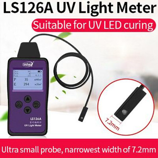 Ls126a เครื่องวัดแสง UV อัลตราไวโอเลต ฉายรังสีอัลตราไวโอเลต สําหรับไฟ LED UVA แหล่งกําเนิดแสง เครื่องบ่ม 7 มม. โพรบเซนเซอร์ ขนาดเล็กพิเศษ