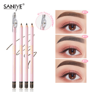 Saniye ดินสอเขียนคิ้ว 3 สี น้ําหนักเบา ระบายสีง่าย ติดทนนาน แบบพกพา 6.3 กรัม P1502