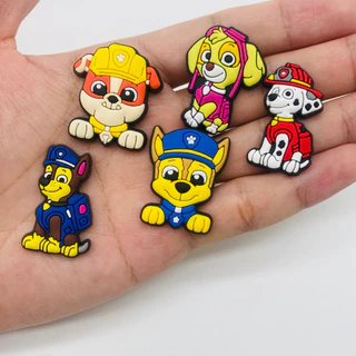เครื่องรางรองเท้า PAW Patrol Series น่ารักพร้อมอุปกรณ์เสริม PVC ปุ่ม