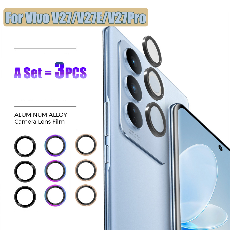 ฟิล์มกันรอยเลนส์กล้อง แบบเต็ม สําหรับ Vivo V27 Pro V27E V29 5G V29E Vivo V29 V27 Pro V27E Pro