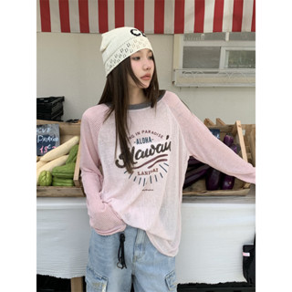 love flower ใหม่ เสื้อยืดลําลอง แขนยาว คอกลม พิมพ์ลาย ออกแบบดี ทรงสกินนี่ สําหรับสตรี