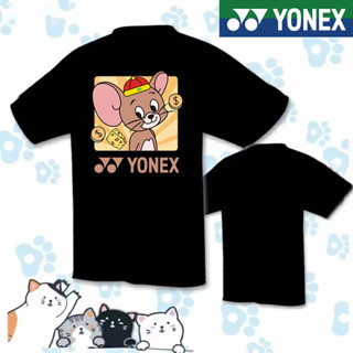 ใหม่ Yonex เสื้อกีฬาแขนสั้น ระบายอากาศ แบบแห้งเร็ว สําหรับผู้ชายและผู้หญิง 2023