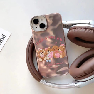 เคสโทรศัพท์มือถือ tpu แบบนิ่ม ลายหมี สําหรับ iPhone 13pro 13promax 12pro 14 14promax 14pro