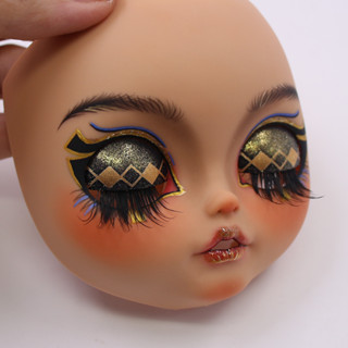 Icy DBS Blyth Baby Face แผ่นหลังแต่งหน้า และสกรู เนื้อแมตต์ DIY