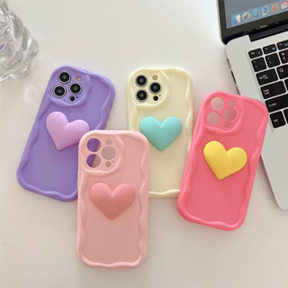 เคสโทรศัพท์มือถือ tpu นิ่ม ขอบครีม ลายดอกกุหลาบ สีชมพู ม่วง เหลือง หัวใจ ขนาดใหญ่ สําหรับ Iphone X XR XS Max 14 14 Pro 14 Pro Max 11 12 promax 13 Pro Max