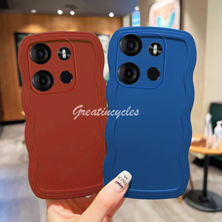 เคสโทรศัพท์มือถือ TPU นิ่ม กันตก ป้องกันเลนส์ สีพื้น เรียบง่าย สําหรับ Infinix Smart 7 X6515 Smart 7 HD Smart 7 Plus