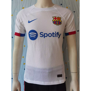 เสื้อกีฬาแขนสั้น ลายทีมชาติฟุตบอล Barcelona Away 23-24 คุณภาพสูง ไซซ์ S-2XL