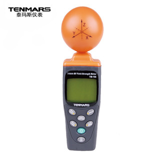 Tenmars TM-195 เครื่องวัดความแข็งแรงของสนามแม่เหล็กไฟฟ้า 3 แกน RF EMF ระยะทดสอบรังสี 38mV ถึง 20V/M