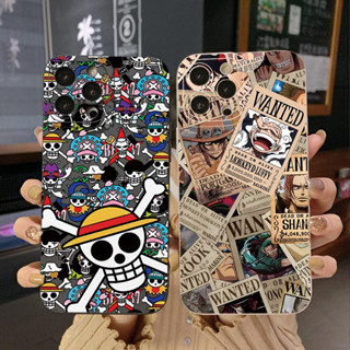 เคสโทรศัพท์มือถือ ขอบสี่เหลี่ยม ลายวันพีช สําหรับ Samsung Galaxy A33 A53 A73 5G A32 A52S A72 A31 A41 A71