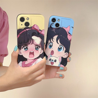 เคสโทรศัพท์มือถือ TPU ลายสุนัขสวยงาม สําหรับ iPhone 14 Pro Max 13 Pro Max 12 Pro