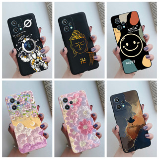 เคสโทรศัพท์ซิลิโคน TPU แบบนิ่ม ลายดอกไม้ อวกาศ สําหรับ Realme 9 4G RMX3521 Realme9 4G 2023