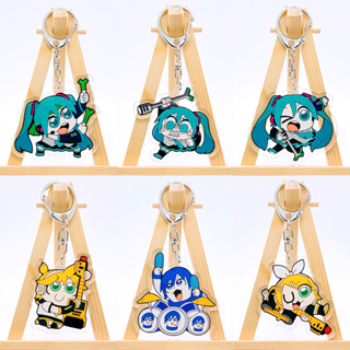 พวงกุญแจอะคริลิค ลายการ์ตูนอนิเมะ Hatsune miku 8 แบบ