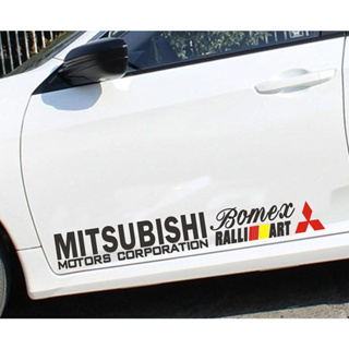 สติกเกอร์ สําหรับติดตกแต่งประตูรถยนต์ Mitsubishi 2 ชิ้น