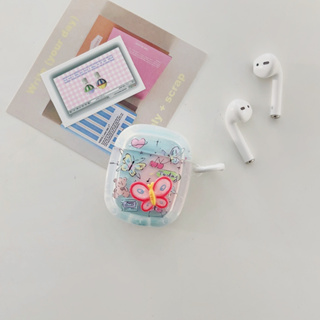 เคสหูฟัง ลายผีเสื้อ สําหรับ airpods pro gen 2 1 2 pro 3