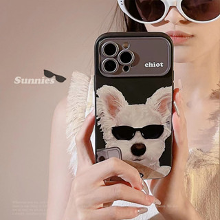 เคสโทรศัพท์มือถือ ซิลิโคนนิ่ม กันกระแทก ลายแว่นตากันแดด West Highland สําหรับ iPhone 14 Plus 13 Pro 12 Pro 11 Pro Max XSMAX XR XS 7+ 8+