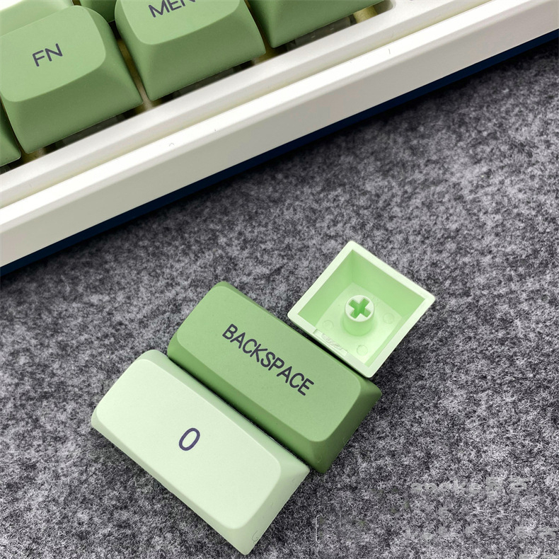 ขายตรงจากโรงงาน คีย์แคป XDA ธีมMatcha ภาษาไทยPBTระเหิดความร้อน 124 คีย์สำหรับคีย์แคปแป้นพิมพ์เชิงกล