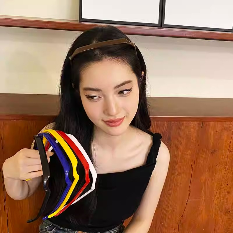ยางรัดผม ทรงสี่เหลี่ยม แฟชั่นเกาหลีใต้ สําหรับผู้หญิง นักเรียน ของขวัญ สไตล์ Y2K